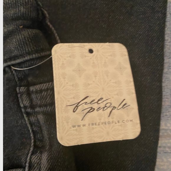 Free People Raw High-Rise Jegging | Black - Picture 5 of 8